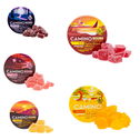 KIVA CAMINO - GUMMIES - 100MG (20 PIECES PER TIN - 5MG PER PIECE) (SOUR VEGAN OPTIONS - 10 PIECES PER TIN - 10MG PER PIECE)