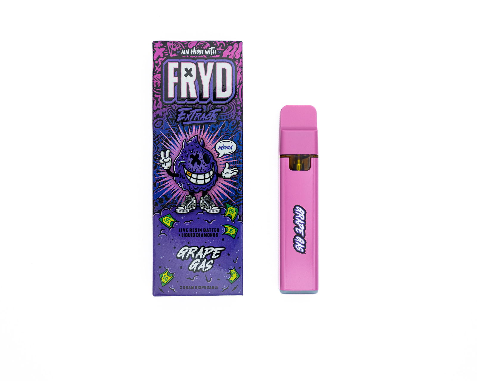完璧すぎるが故三度も FRYD EXTRACTS - DISPOSABLE RECHARGEABLE VAPE CARTS - LIVE エッセンシャルオイル