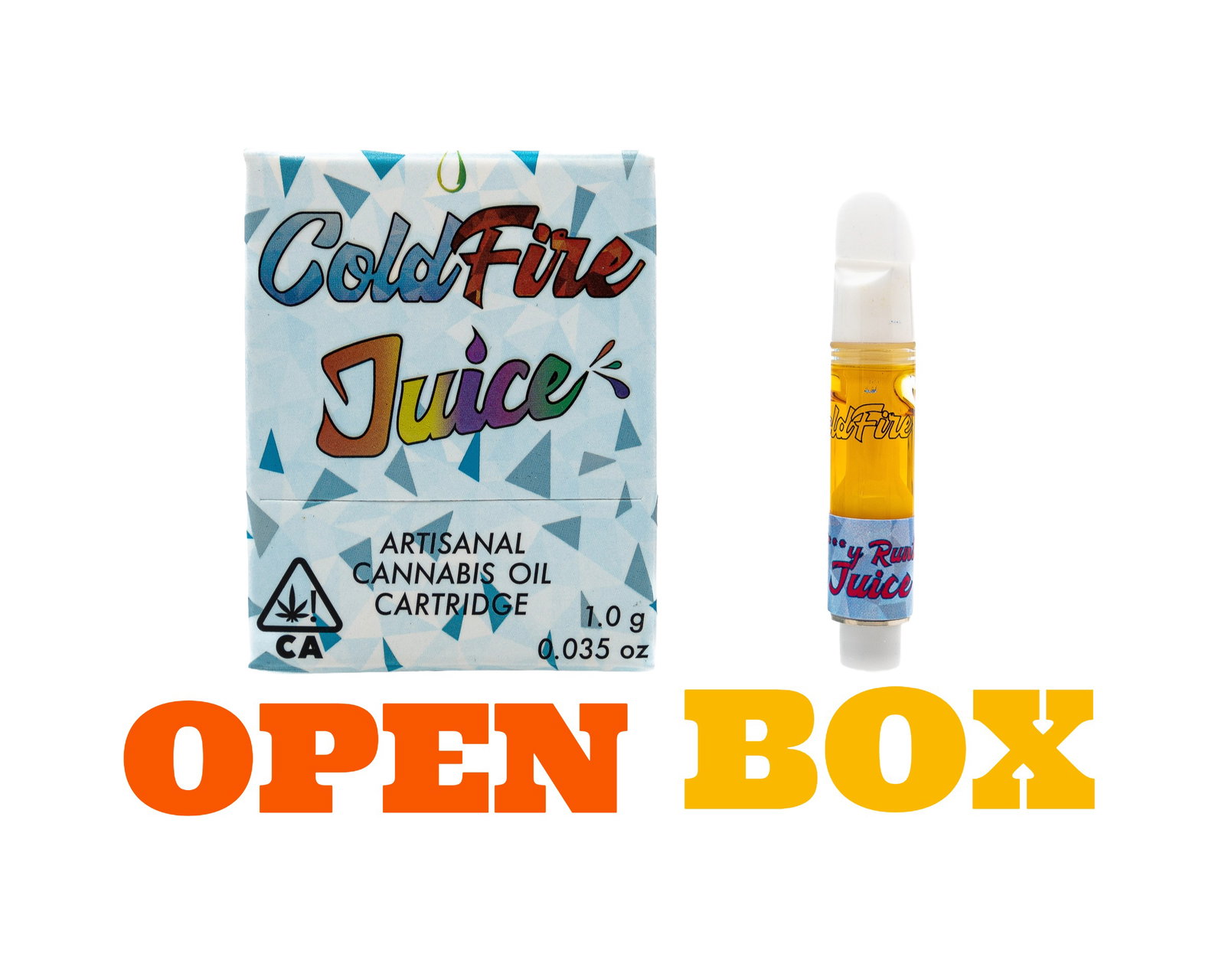 COLD FIRE - 510 VAPE CARTS - ARTISANAL CANNABIS OIL/COLD RESIN JUICE - OPEN  BOX - 1GM (1000MG) | Gotham Medical and Rec Dispensary