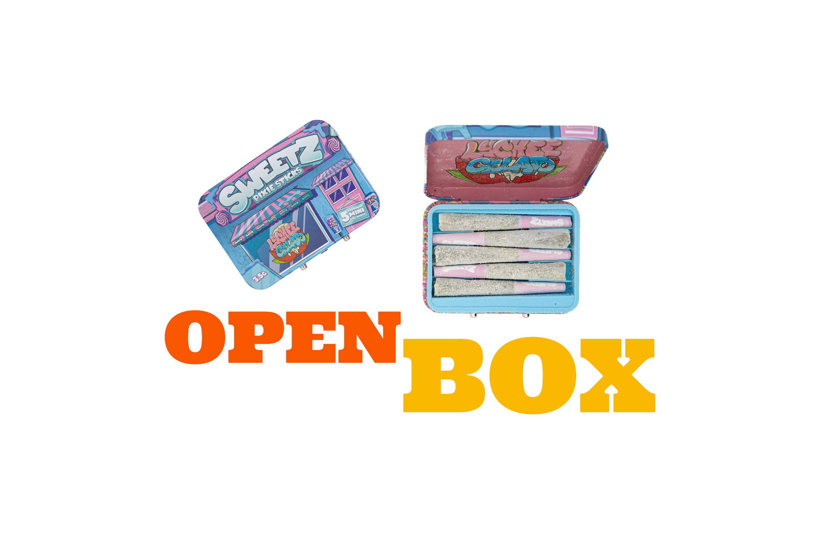 SWEETZ - PIXIE STICKS - INFUSED PREROLLS - LYCHEE GELATO - OPEN